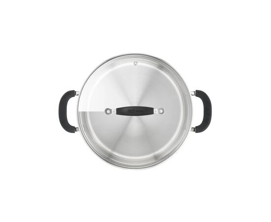 Кастрюля Tefal Jamie Oliver Home Cook, 8.4л, з кришкою, нержавіюча сталь, силікон (E3186375), изображение 5 Кастрюля Tefal Jamie Oliver Home Cook, 8.4л, з кришкою, нержавіюча сталь, силікон (E3186375), изображение 5
