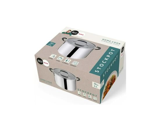 Кастрюля Tefal Jamie Oliver Home Cook, 8.4л, з кришкою, нержавіюча сталь, силікон (E3186375), изображение 9 Кастрюля Tefal Jamie Oliver Home Cook, 8.4л, з кришкою, нержавіюча сталь, силікон (E3186375), изображение 9
