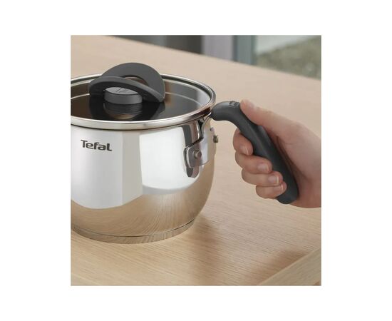 Кастрюля Tefal Opti Space,2.5л, (мультикаструля) нержавіюча сталь, бакеліт (G7371795), изображение 3 Кастрюля Tefal Opti Space,2.5л, (мультикаструля) нержавіюча сталь, бакеліт (G7371795), изображение 3