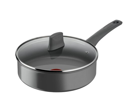 Сотейник Tefal Renewal, 24см, алюміній, бакеліт, скло, сірий (C4263243)