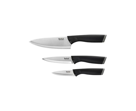 Набір ножів Tefal Comfort, 3шт, нержавіюча сталь, пластик, чорний (K221S375)