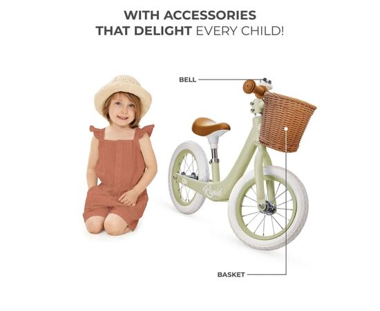 Беговел Kinderkraft Rapid 2 Savannah Green (KRRAPI02GRE0000) (5902533924882), изображение 6