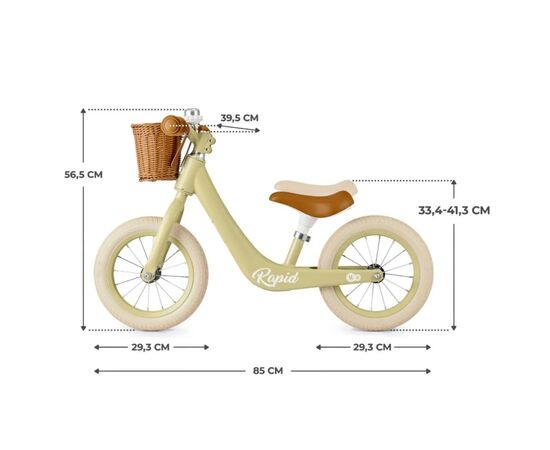 Беговел Kinderkraft Rapid 2 Savannah Green (KRRAPI02GRE0000) (5902533924882), изображение 7
