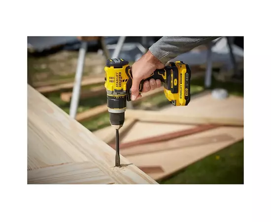 Шуруповерт Stanley FatMax, Li-lon 18 В, 80 Нм (без АКБ та ЗУ) (SFMCD721B), изображение 4 Шуруповерт Stanley FatMax, Li-lon 18 В, 80 Нм (без АКБ та ЗУ) (SFMCD721B), изображение 4