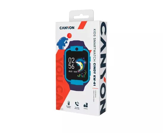 Смарт-годинник Canyon CNE-KW41BL "Cindy" Kids Watch Blue (CNE-KW41BL), зображення 4 Смарт-годинник Canyon CNE-KW41BL "Cindy" Kids Watch Blue (CNE-KW41BL), зображення 4