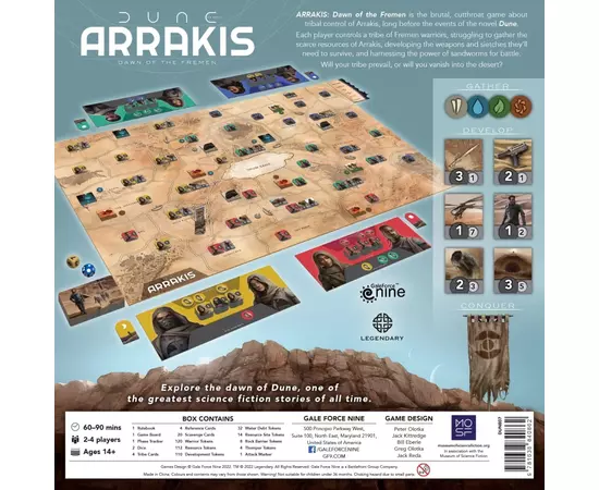 Настольная игра Gale Force 9 Dune - Arrakis: Dawn of the Fremen (Дюна - Арракис: Расцвет Фременей, Английский) (9781638840862), изображение 4 Настольная игра Gale Force 9 Dune - Arrakis: Dawn of the Fremen (Дюна - Арракис: Расцвет Фременей, Английский) (9781638840862), изображение 4