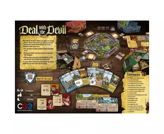 Настільна гра Czech Games Edition Deal with the Devil (Угода з дияволом), Англійська (CGE00066), зображення 2 Настільна гра Czech Games Edition Deal with the Devil (Угода з дияволом), Англійська (CGE00066), зображення 2