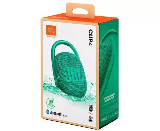 Акустическая система JBL Clip 4 Eco Green (JBLCLIP4ECOGRN), изображение 9