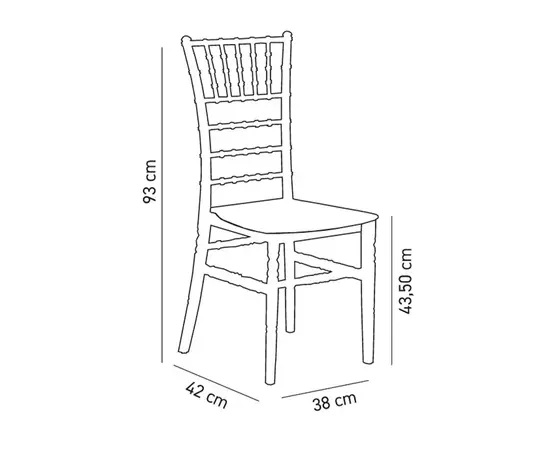 Кухонний стілець Tilia Tiffany-H біла слонова кістка / біла слонова кістка (9532), зображення 3 Кухонний стілець Tilia Tiffany-H біла слонова кістка / біла слонова кістка (9532), зображення 3