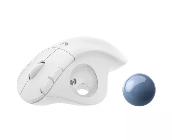 Мышка Logitech Ergo M575 for Business Wireless Trackball Off-White (910-006438), изображение 4 Мышка Logitech Ergo M575 for Business Wireless Trackball Off-White (910-006438), изображение 4