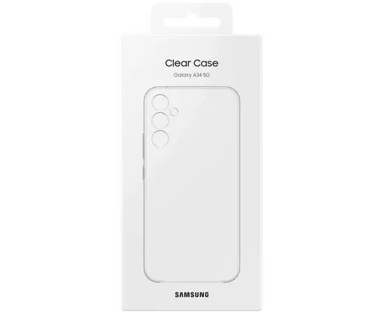 Чехол для мобильного телефона Samsung Samsung A34 Clear Case Transparency (EF-QA346CTEGRU), изображение 6 Чехол для мобильного телефона Samsung Samsung A34 Clear Case Transparency (EF-QA346CTEGRU), изображение 6