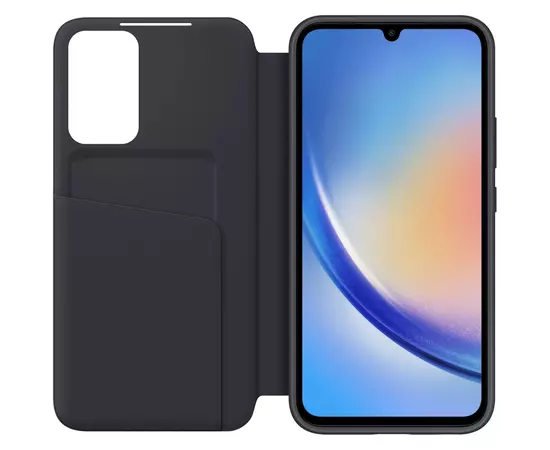 Чехол для моб. телефона Samsung Samsung A34 Smart View Wallet Case Black (EF-ZA346CBEGRU), изображение 3 Чехол для моб. телефона Samsung Samsung A34 Smart View Wallet Case Black (EF-ZA346CBEGRU), изображение 3