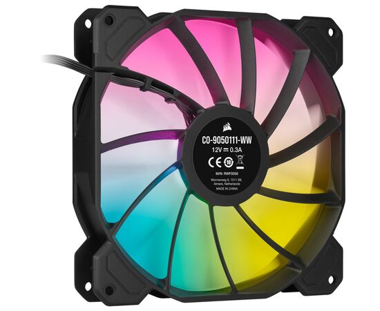 Кулер для корпуса Corsair SP140 RGB ELITE (CO-9050111-WW), изображение 3 Кулер для корпуса Corsair SP140 RGB ELITE (CO-9050111-WW), изображение 3