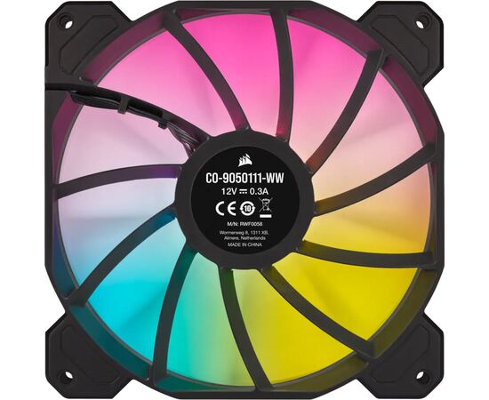 Кулер для корпуса Corsair SP140 RGB ELITE (CO-9050111-WW), изображение 5 Кулер для корпуса Corsair SP140 RGB ELITE (CO-9050111-WW), изображение 5
