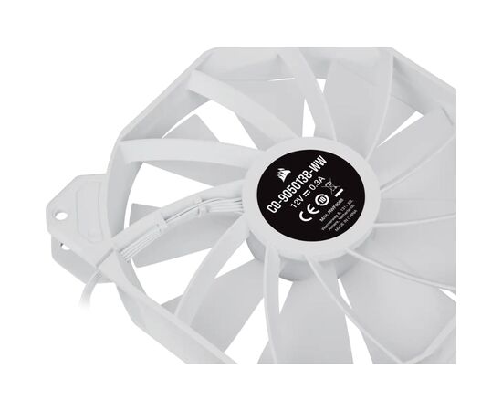 Кулер для корпуса Corsair SP140 RGB ELITE White (CO-9050139-WW), изображение 9 Кулер для корпуса Corsair SP140 RGB ELITE White (CO-9050139-WW), изображение 9