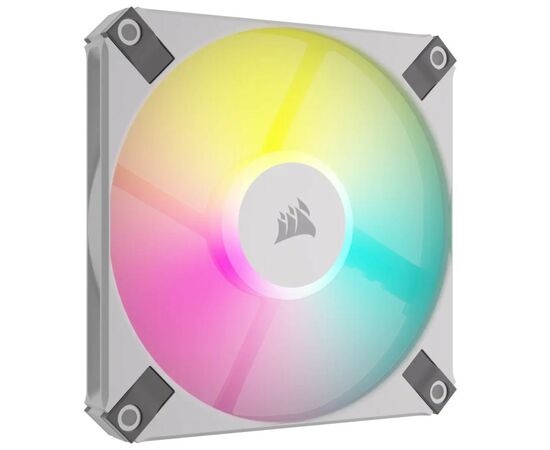 Кулер для корпуса Corsair iCUE AF120 RGB Slim White Dual Fan Kit (CO-9050165-WW), изображение 6 Кулер для корпуса Corsair iCUE AF120 RGB Slim White Dual Fan Kit (CO-9050165-WW), изображение 6