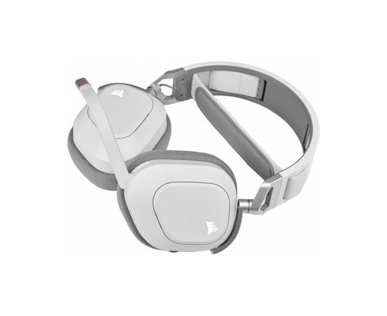 Наушники Corsair HS80 RGB Wireless White (CA-9011236-EU), изображение 3 Наушники Corsair HS80 RGB Wireless White (CA-9011236-EU), изображение 3