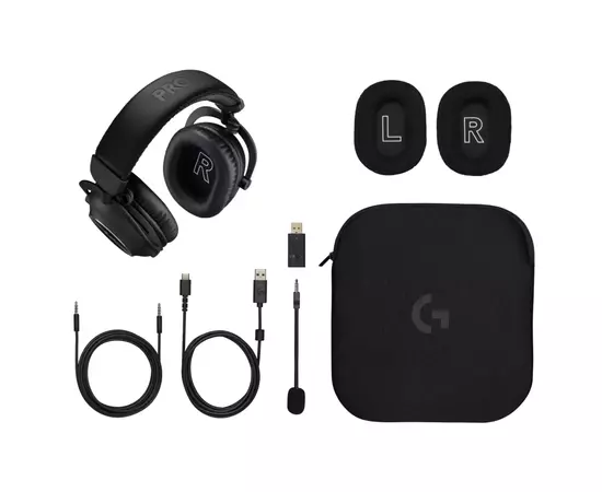 Наушники Logitech G Pro X 2 Lightspeed Wireless Black (981-001263), изображение 6 Наушники Logitech G Pro X 2 Lightspeed Wireless Black (981-001263), изображение 6