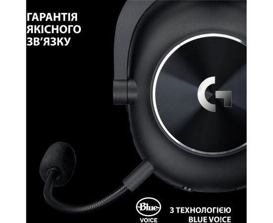 Наушники Logitech G Pro X 2 Lightspeed Wireless Black (981-001263), изображение 7 Наушники Logitech G Pro X 2 Lightspeed Wireless Black (981-001263), изображение 7