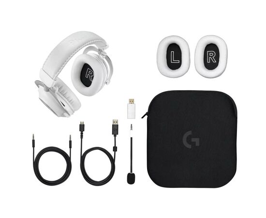 Наушники Logitech G Pro X 2 Lightspeed Wireless White (981-001269), изображение 6 Наушники Logitech G Pro X 2 Lightspeed Wireless White (981-001269), изображение 6