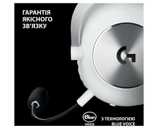 Наушники Logitech G Pro X 2 Lightspeed Wireless White (981-001269), изображение 7 Наушники Logitech G Pro X 2 Lightspeed Wireless White (981-001269), изображение 7