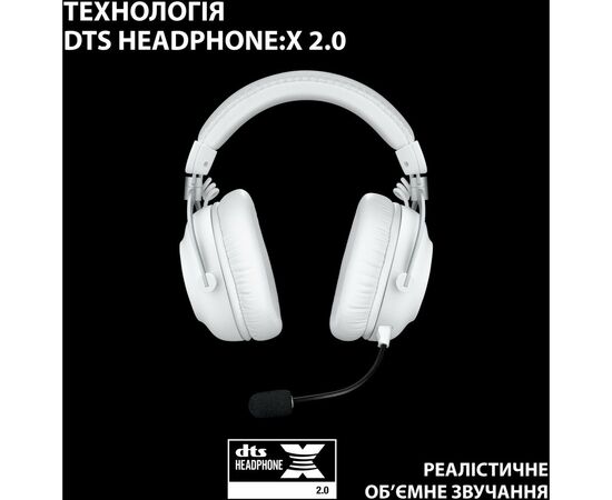 Наушники Logitech G Pro X 2 Lightspeed Wireless White (981-001269), изображение 8 Наушники Logitech G Pro X 2 Lightspeed Wireless White (981-001269), изображение 8