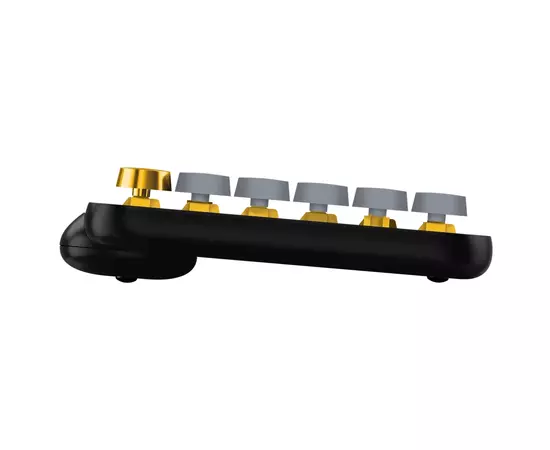 Клавиатура Logitech POP Keys Wireless Mechanical Keyboard UA Blast Yellow (920-010735), изображение 4 Клавиатура Logitech POP Keys Wireless Mechanical Keyboard UA Blast Yellow (920-010735), изображение 4