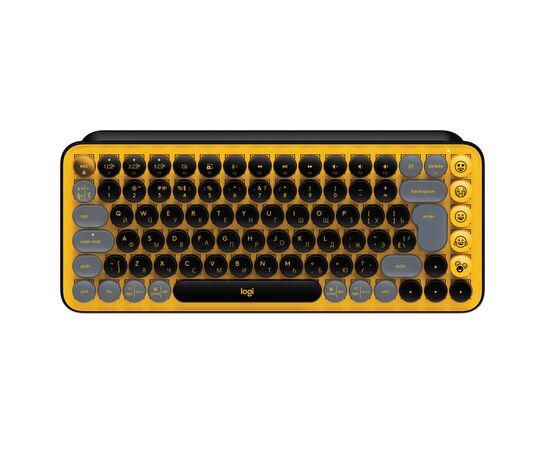 Клавиатура Logitech POP Keys Wireless Mechanical Keyboard UA Blast Yellow (920-010735)