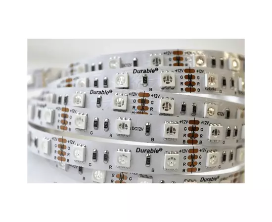Светодиодная лента LED-STIL RGB 14,4 Вт/м 5050 60 діодів IP33 24 Вольта 180 lm кольорова (DFN5050-60A-IP33-RGB-24V), изображение 7 Светодиодная лента LED-STIL RGB 14,4 Вт/м 5050 60 діодів IP33 24 Вольта 180 lm кольорова (DFN5050-60A-IP33-RGB-24V), изображение 7