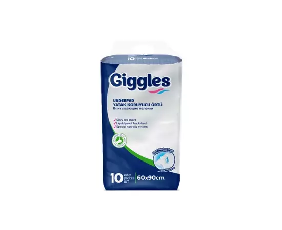 Пеленки для младенцев Giggles 60х90 см 10 шт (8680131202027)