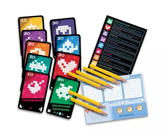Настольная игра Geekach Games Аркадный автомат (Insert Coin to play) украинский (GKCH101ICP), изображение 4 Настольная игра Geekach Games Аркадный автомат (Insert Coin to play) украинский (GKCH101ICP), изображение 4