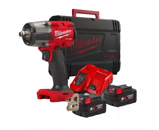 Гайковерт Milwaukee импульсный 1/2"881 Нм с фрикционным кольцом M18 FMTIW2F12-502X (4933478450), изображение 12 Гайковерт Milwaukee импульсный 1/2"881 Нм с фрикционным кольцом M18 FMTIW2F12-502X (4933478450), изображение 12