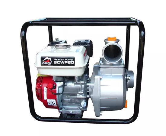 Мотопомпа Vulkan рукав 75мм, 55м3/год, підйом 30м, чиста вода, SCWP80H, двиг. HONDA GX160 (81497)