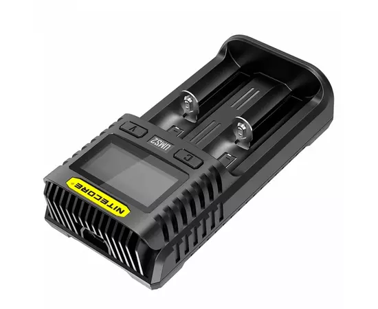 Зарядное устройство для аккумуляторов Nitecore Digicharger UMS2 (2 channels, LCD, Li-ion, IMR, Ni-Mh, Ni-Cd, 4A) (UMS2), изображение 3 Зарядное устройство для аккумуляторов Nitecore Digicharger UMS2 (2 channels, LCD, Li-ion, IMR, Ni-Mh, Ni-Cd, 4A) (UMS2), изображение 3