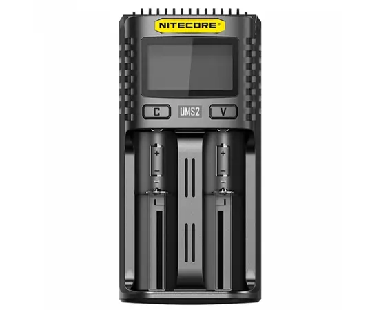 Зарядное устройство для аккумуляторов Nitecore Digicharger UMS2 (2 channels, LCD, Li-ion, IMR, Ni-Mh, Ni-Cd, 4A) (UMS2)