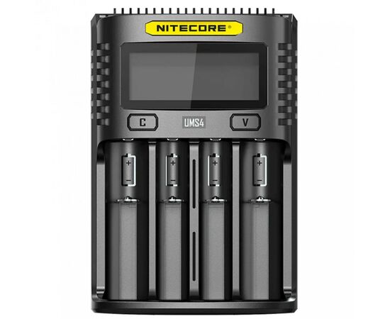 Зарядное устройство для аккумуляторов Nitecore Digicharger UMS4 (4 channels, LCD, Li-ion, IMR, Ni-Mh, Ni-Cd, 4A) (UMS4)