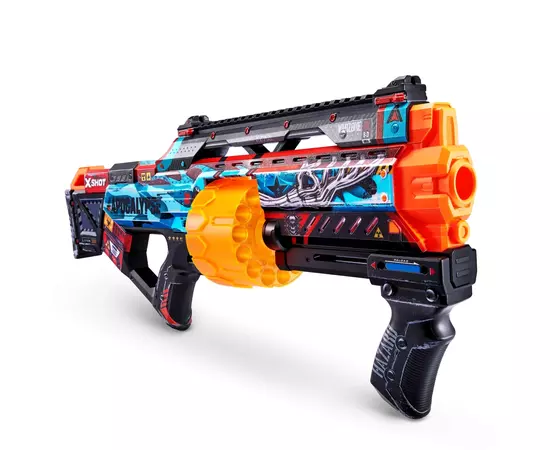 Игрушечное оружие Zuru X-Shot Быстрострельный бластер Skins Last Stand Faze (16 патронов) (36518H), изображение 3 Игрушечное оружие Zuru X-Shot Быстрострельный бластер Skins Last Stand Faze (16 патронов) (36518H), изображение 3