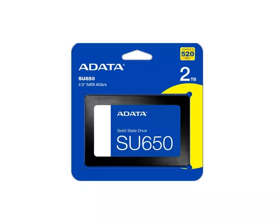 Накопитель SSD 2.5" 2TB Ultimate SU650 ADATA (ASU650SS-2TT-R), изображение 5 Накопитель SSD 2.5" 2TB Ultimate SU650 ADATA (ASU650SS-2TT-R), изображение 5