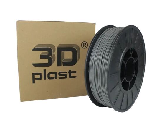 Пластик для 3D-принтера 3Dplast PLA 1.75мм, 0.85кг, gray (3DPLA17508GRE)