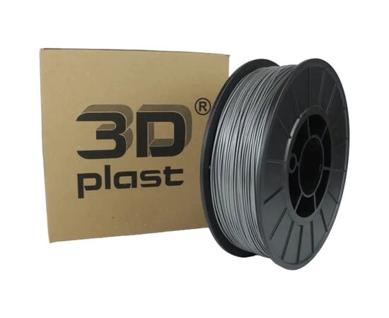 Пластик для 3D-принтера 3Dplast PLA 1.75мм, 0.85кг, gray-metallic (3DPLA17508GMT)