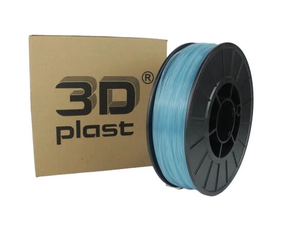 Пластик для 3D-принтера 3Dplast PLA 1.75мм, 0.85кг, transparently-blue (3DPLA17508CBU)