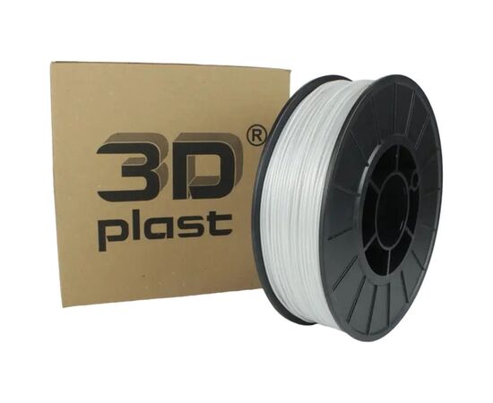 Пластик для 3D-принтера 3Dplast PETG 1.75мм, 0.85кг, white pearl (3DPTG17508PRL)