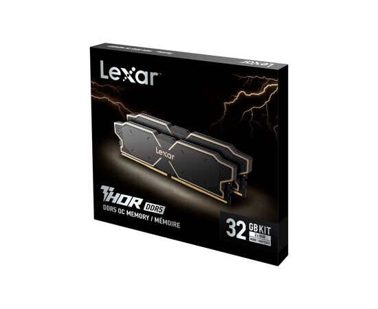 Модуль памяти для компьютера DDR5 32GB (2x16GB) 6000 MHz Thor Black Lexar (LD5U16G60C38LG-RGD), изображение 7 Модуль памяти для компьютера DDR5 32GB (2x16GB) 6000 MHz Thor Black Lexar (LD5U16G60C38LG-RGD), изображение 7