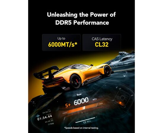 Модуль памяти для компьютера DDR5 32GB (2x16GB) 6000 MHz Thor Black Lexar (LD5U16G60C38LG-RGD), изображение 8 Модуль памяти для компьютера DDR5 32GB (2x16GB) 6000 MHz Thor Black Lexar (LD5U16G60C38LG-RGD), изображение 8