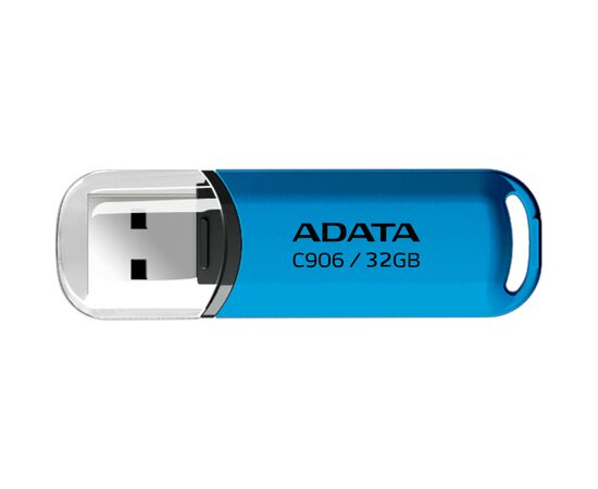 USB флеш накопичувач ADATA 32GB C906 Blue USB 2.0 (AC906-32G-RWB)