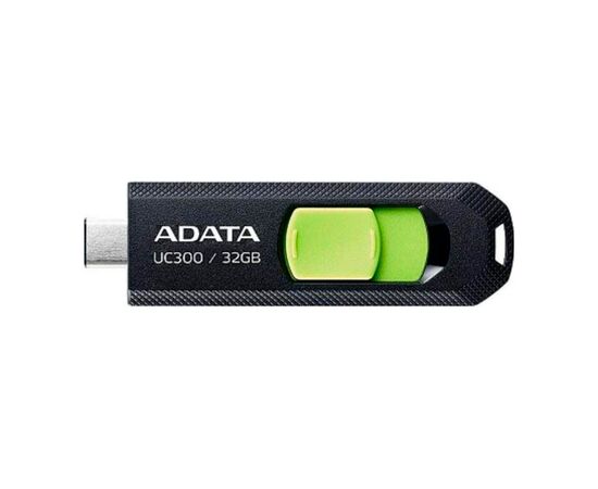 USB флеш накопичувач ADATA 32GB UC300 Black/Green Type-C USB 3.2 (ACHO-UC300-32G-RBK/GN)