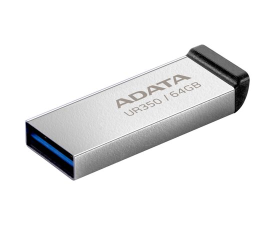 USB флеш накопитель ADATA 64GB UR350 Silver-Black USB 3.2 (UR350-64G-RSR/BK), изображение 2 USB флеш накопитель ADATA 64GB UR350 Silver-Black USB 3.2 (UR350-64G-RSR/BK), изображение 2