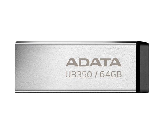 USB флеш накопичувач ADATA 64GB UR350 Silver-Black USB 3.2 (UR350-64G-RSR/BK)