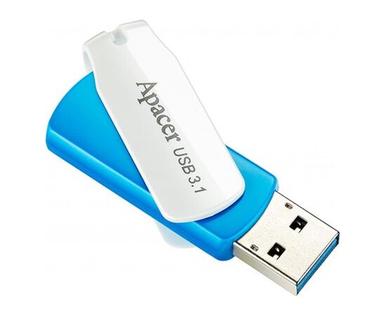 USB флеш накопитель Apacer 128GB AH357 Ocean Blue USB 3.2 (AP128GAH357U-1), изображение 3 USB флеш накопитель Apacer 128GB AH357 Ocean Blue USB 3.2 (AP128GAH357U-1), изображение 3