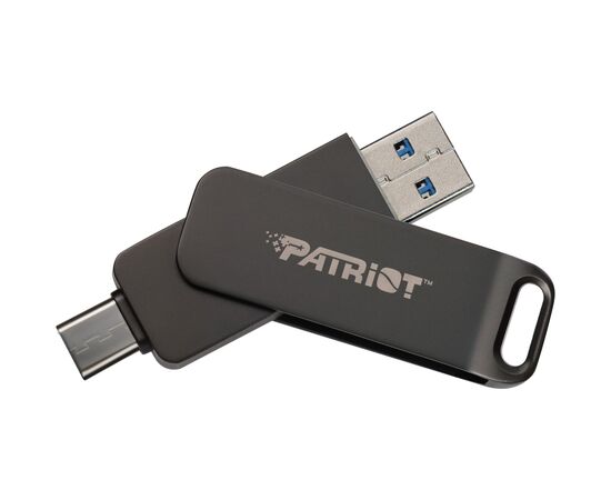 USB флеш накопитель Patriot 32GB Rage R550 Matte Black USB 3.2/Type-C (PE32GR550DSAD)
